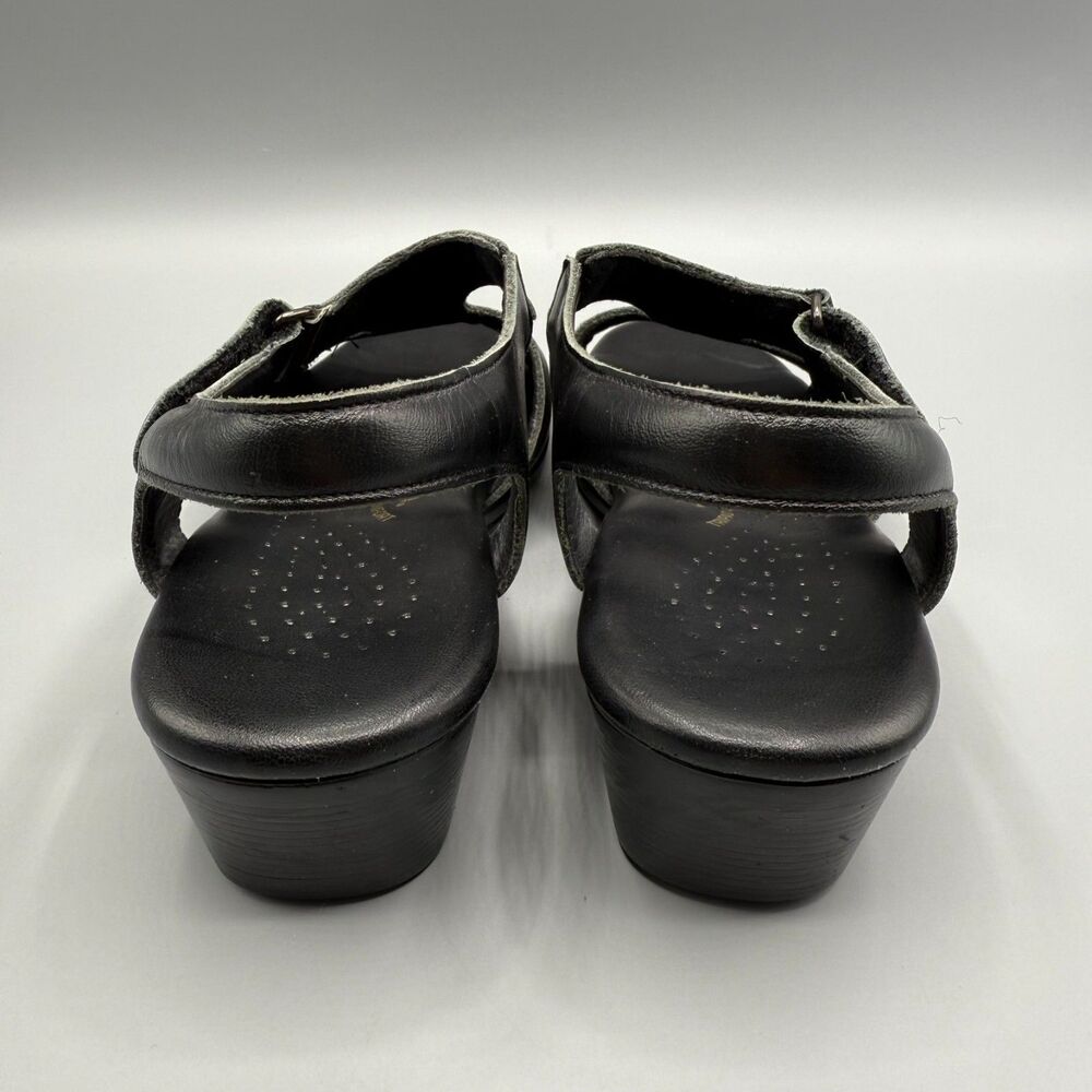 SAS Womens Sandal Suntimer Black Leather Slingback Shoes Size 8 M - Picture 6 of 8